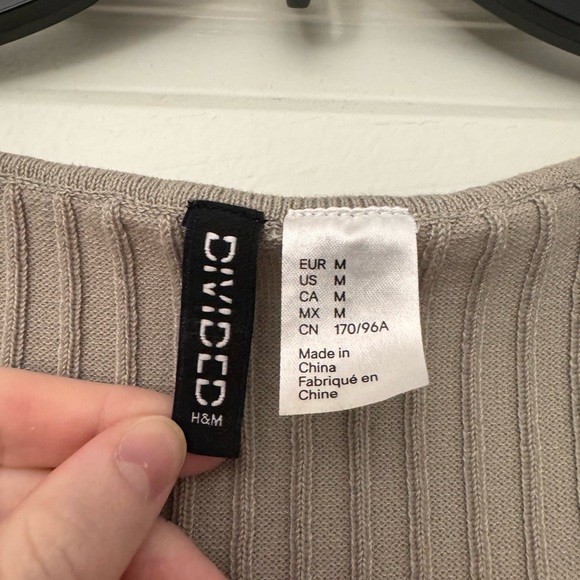 Light Green H&M Rib-Knit Bodycon Dresss - size M - Picture 2 of 4